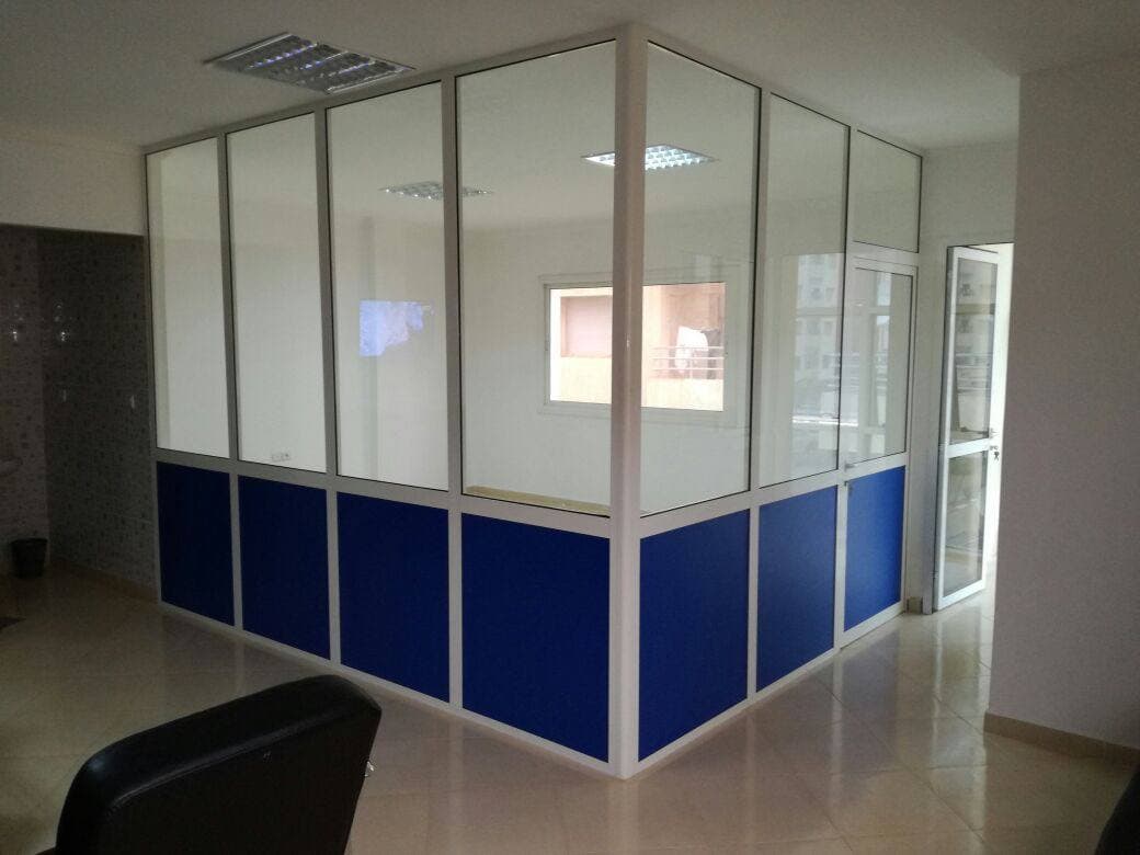 Cloisons vitrées de bureau