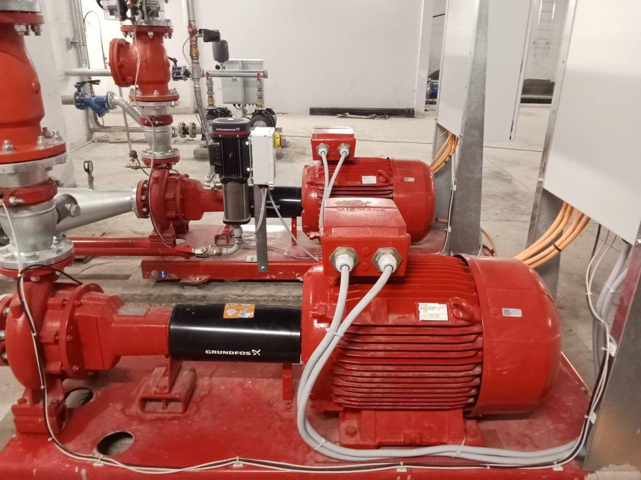 Réseau sprinklers – zone de production